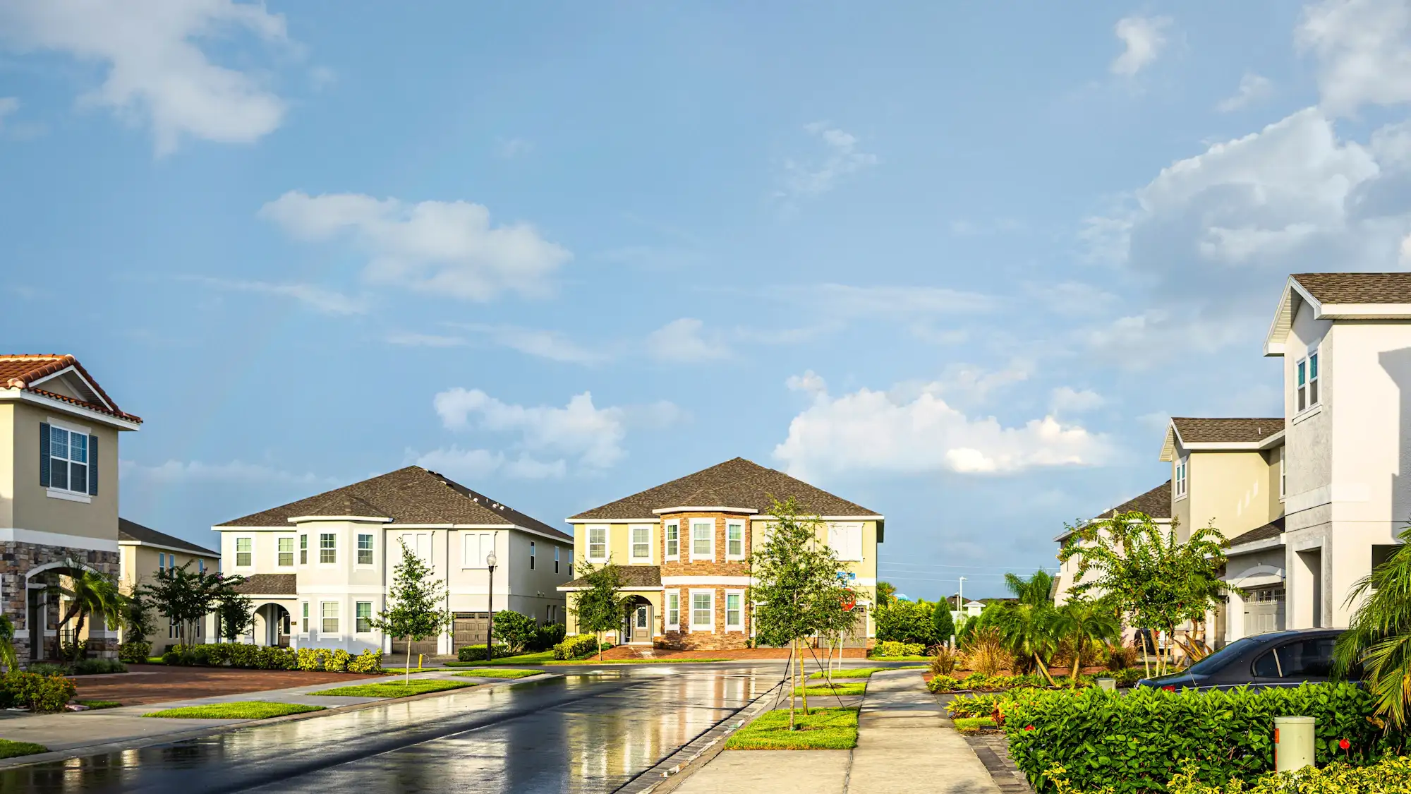 Homes in a Florida neighborhood